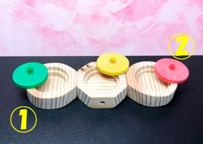 画像1: ◆New◆通販限定◆とりまに☆コラボ　木製foraging toy『えだまめ New color』【送料６７５円 ※一部地域を除く】