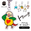 画像1: ◆ほほらら工房◆【ウロコインコ】決めポーズのキーホルダー！！【送料◆代引き・銀行振込◆６７５円 ※一部地域を除く】【送料◆銀行振込限定◆ネコポス 全国一律３８５円】 (1)